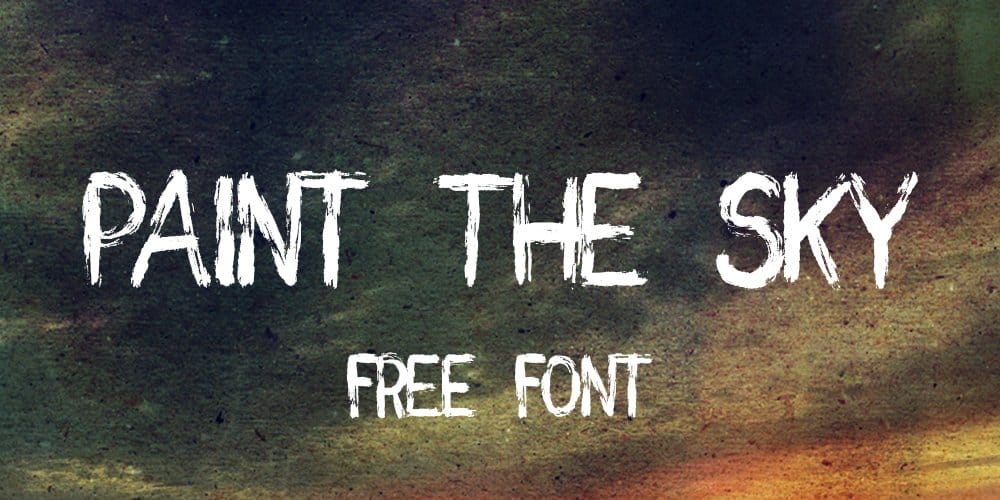 Paint the Sky Handwritten Brush Font