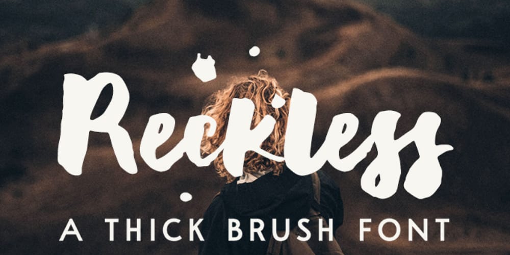 Reckless Brush Font