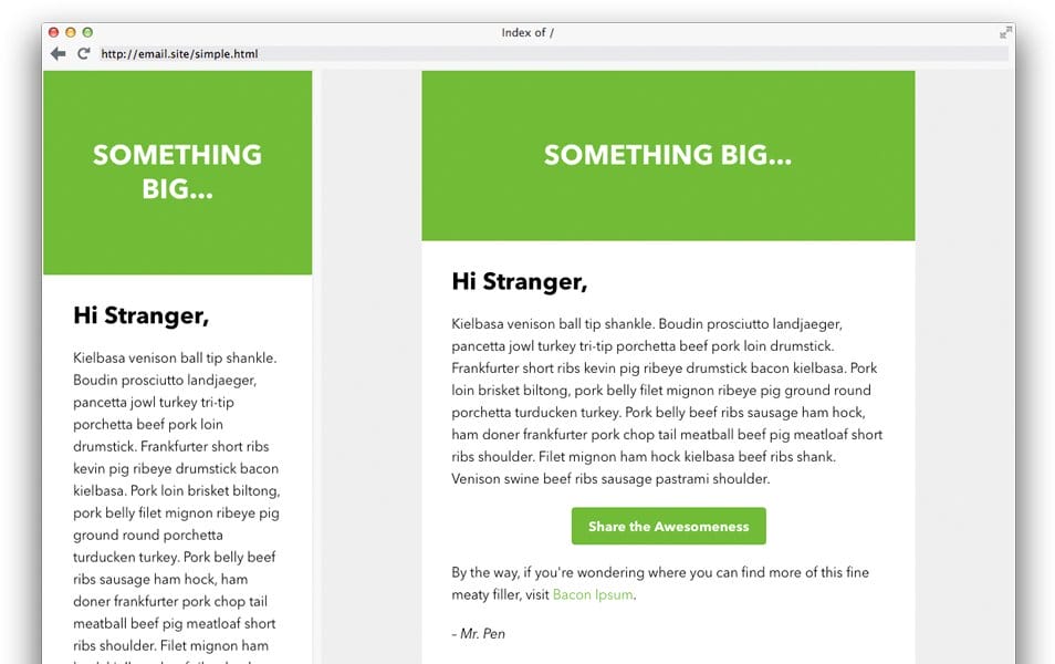 60+ Responsive HTML Email Newsletter Templates » CSS Author