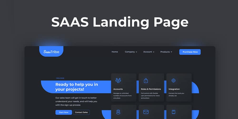 SaasTribe Landing Page Template