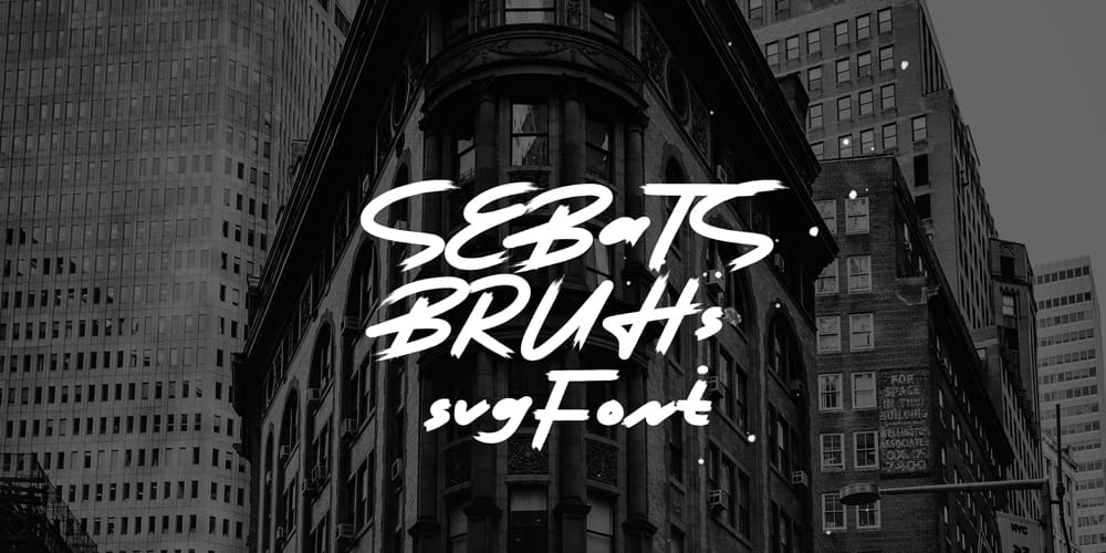 Sebats Brush Font