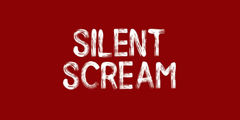 Silent Scream Brush Font
