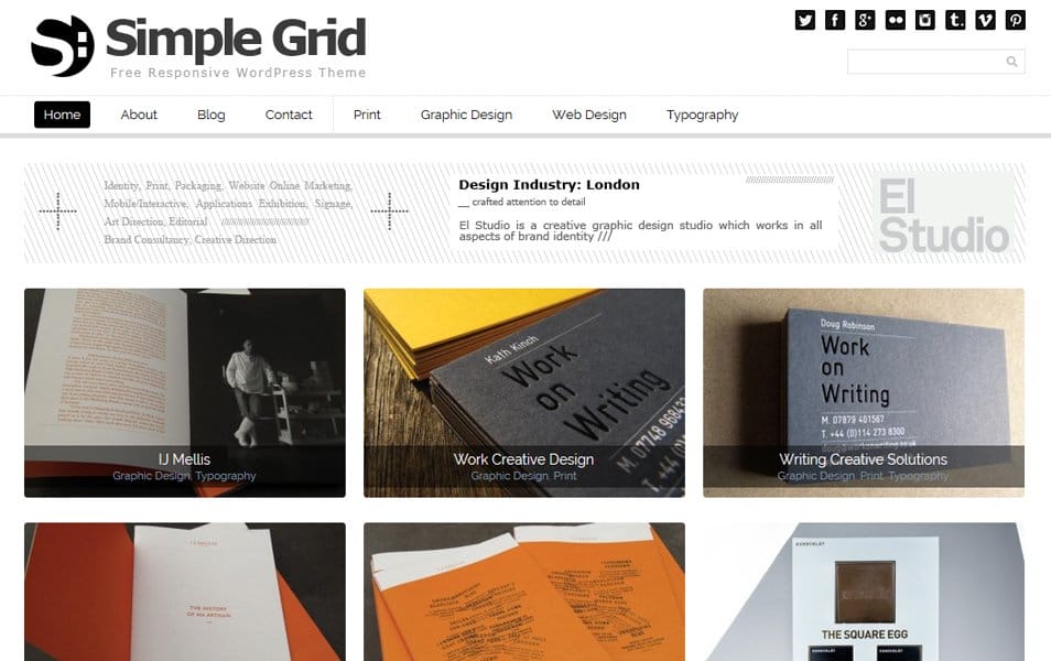 25+ Best Free Masonry Grid Style WordPress Themes 2022 19 Simple Grid Theme
