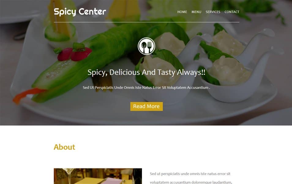 Spicy Center a News Letter Template