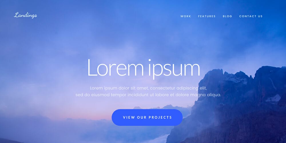 Start up Landing Page for Adobe Xd