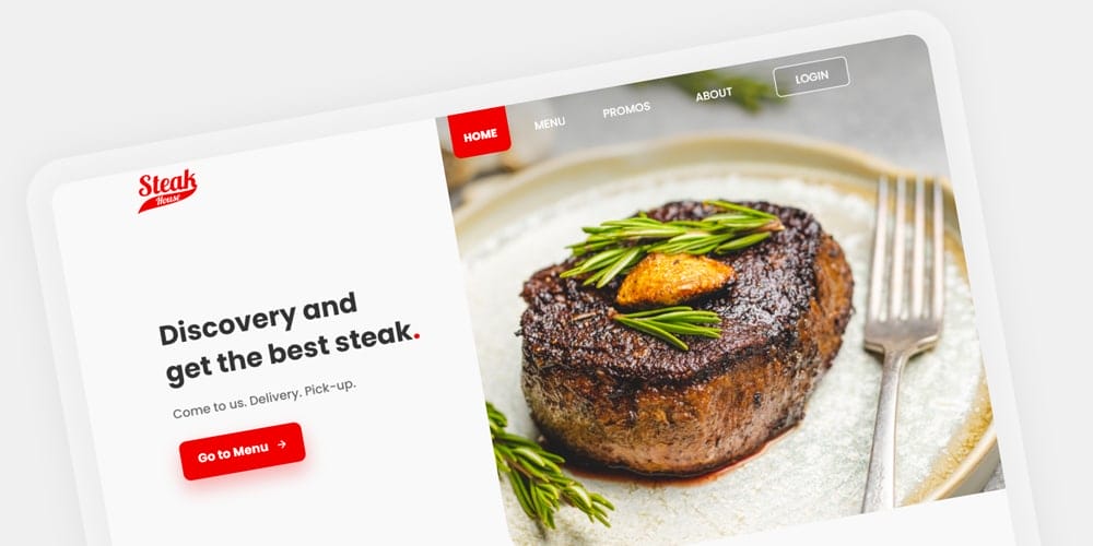 Steak House Landing Page