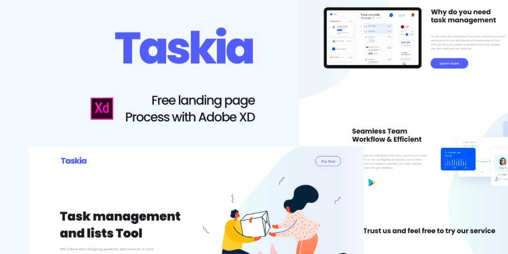 Taskia Landing Page