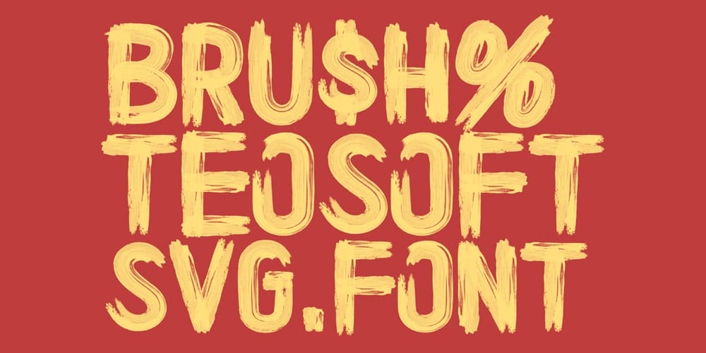 Teosoft Brush Font