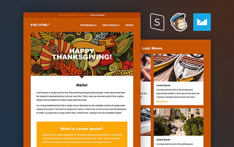 Thanksgiving Email Template
