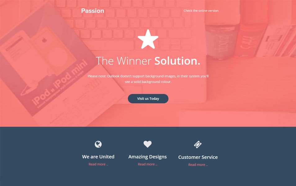 The Passion Email Template