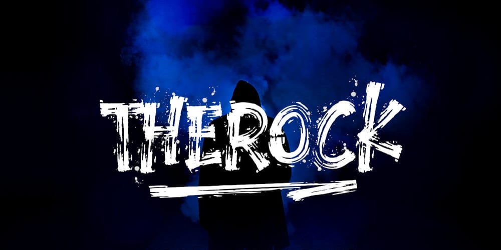 The Rock Brush Font