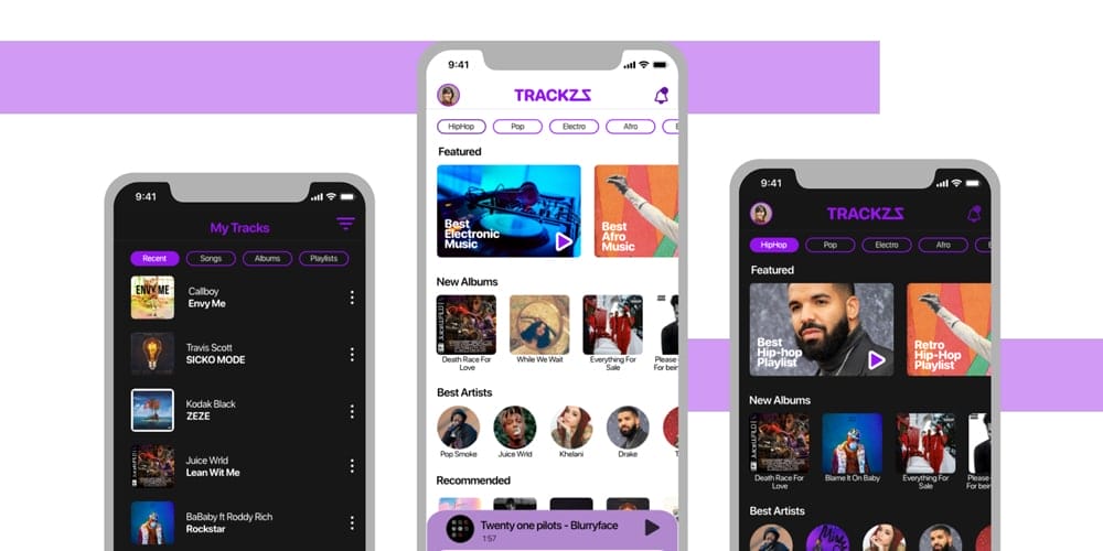 Trackz Music App UI