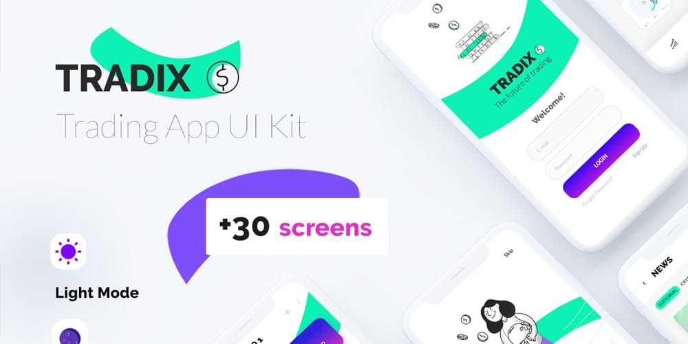 Tradix App UI Kit