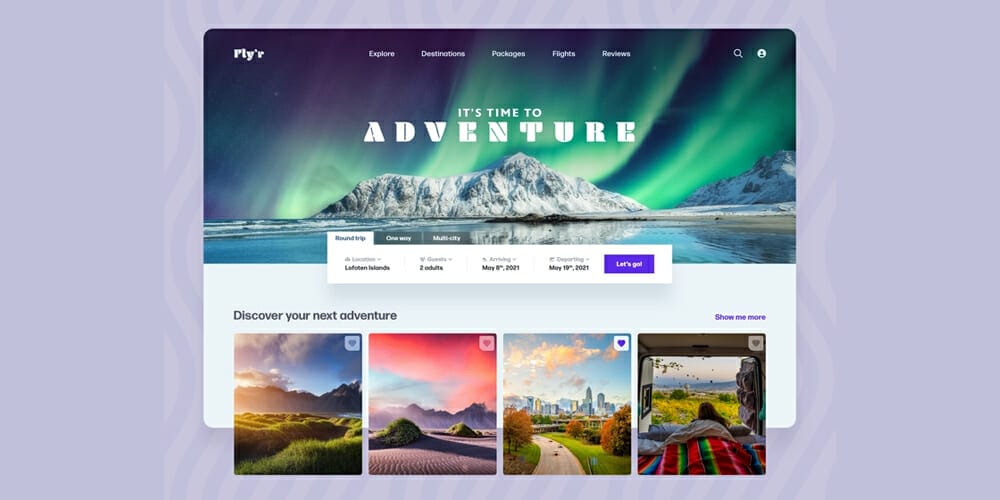 Travel Landing Page Template