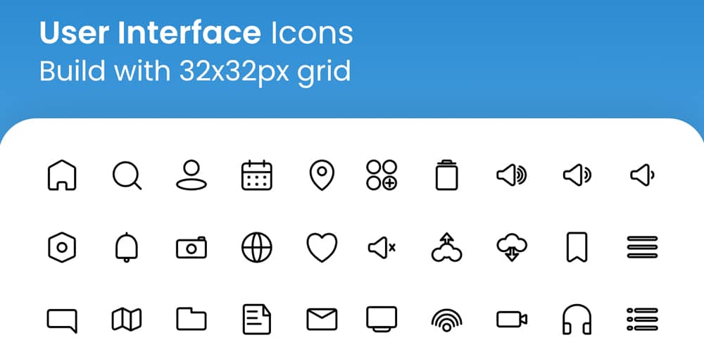 UI Essential Interface Icons