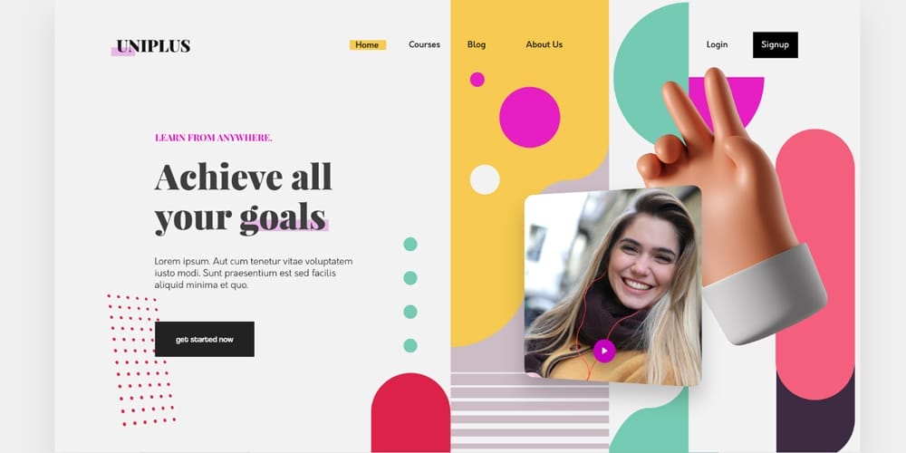 Uniplus Learning Platform Template