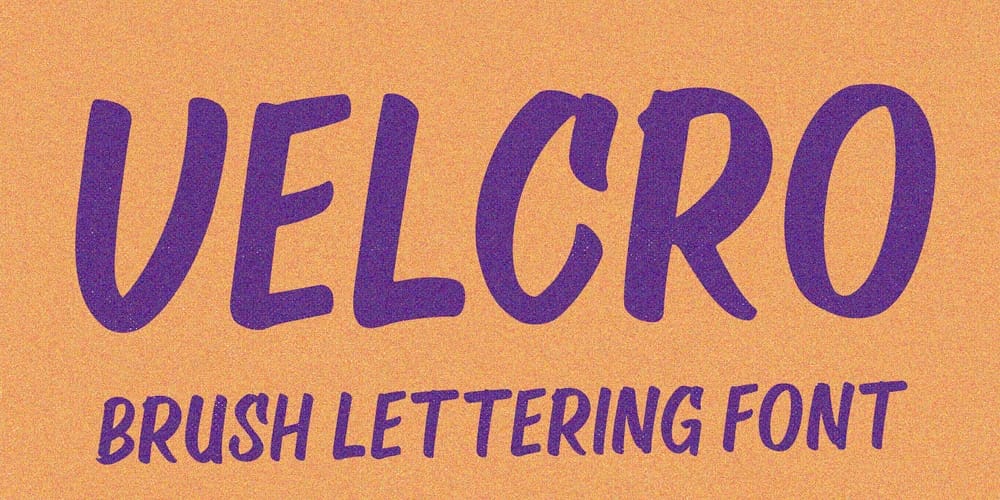 Velcro Brush Lettering Font