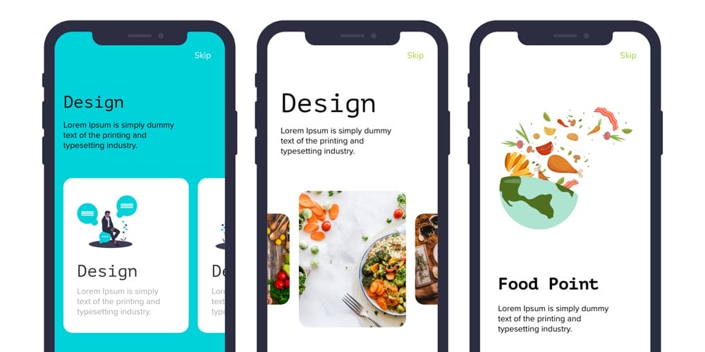 Walkthrough Mobile App UI Design