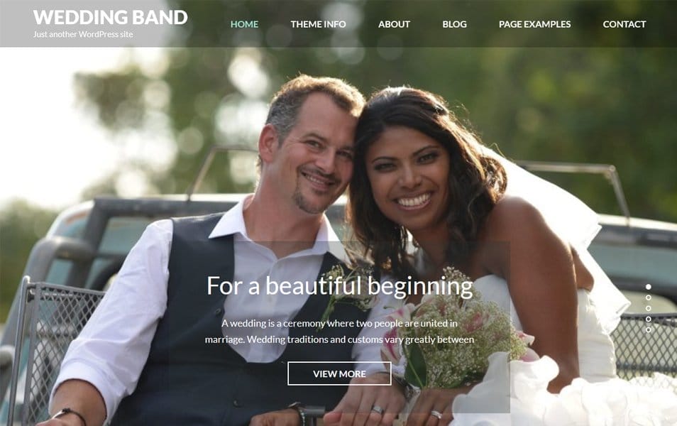 Wedding Band Responsive WordPress Theme