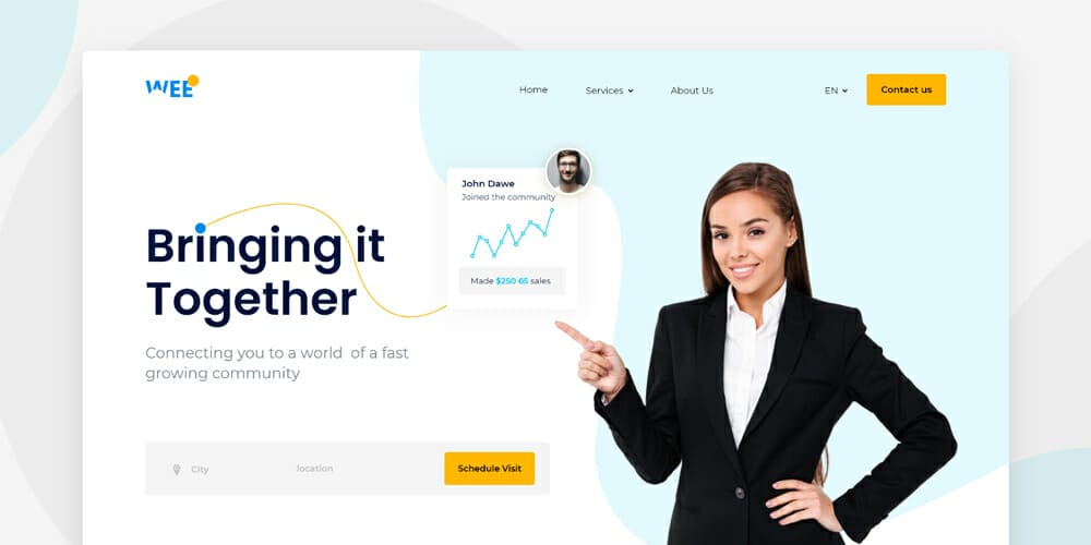 Wee Landing Page Template