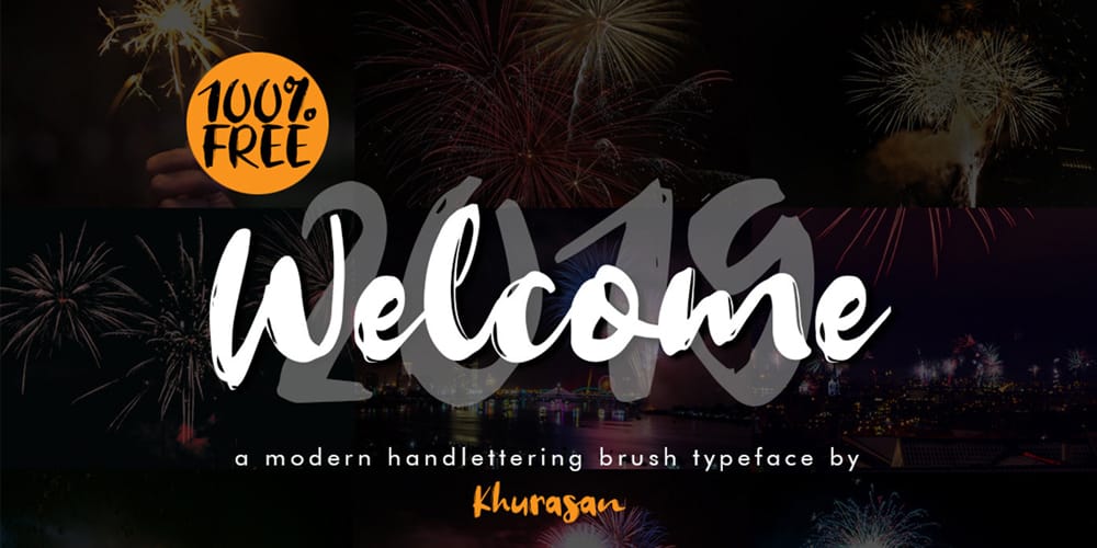 Welcome 2019 Font