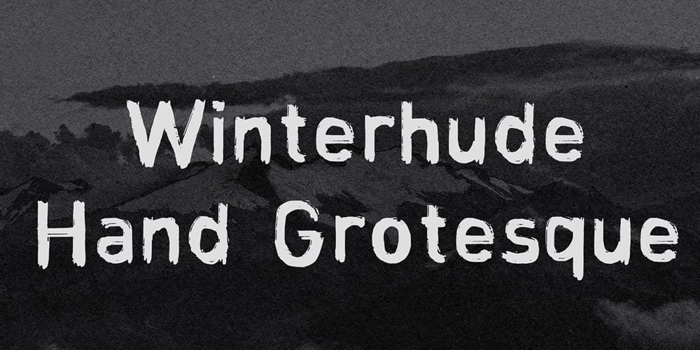 Winterhude Hand Grotesque Brush Font