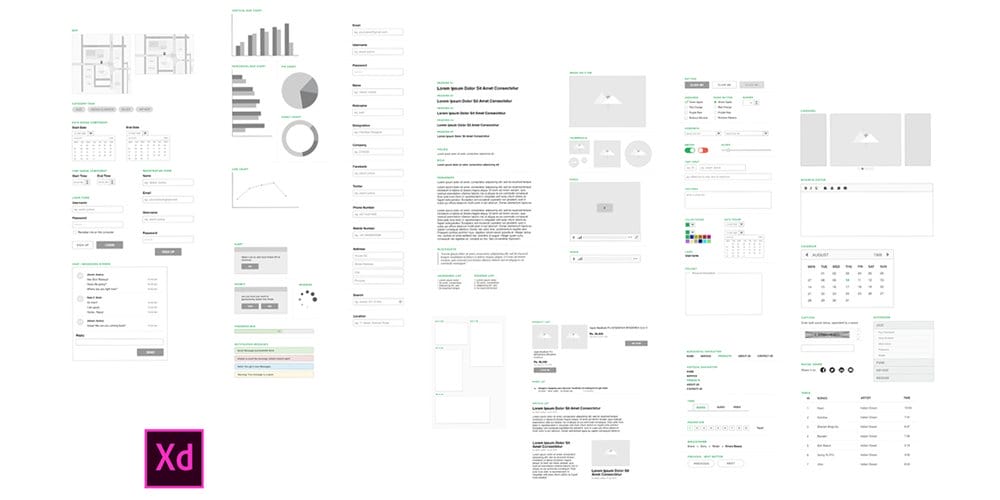 Wireframing Kit for Adobe XD