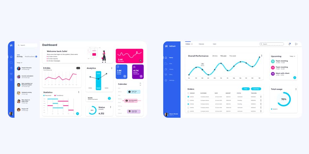 XdDash Dashboard UI Kit for XD