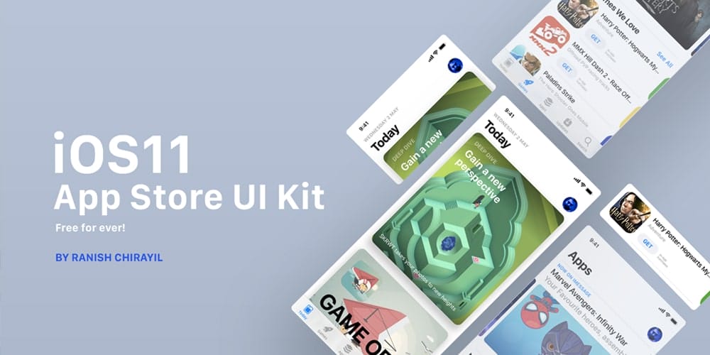 iOS11 App Store UI Kit