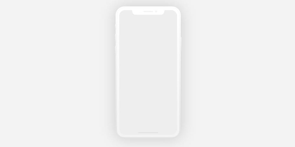 iPhone X Mockup for XD