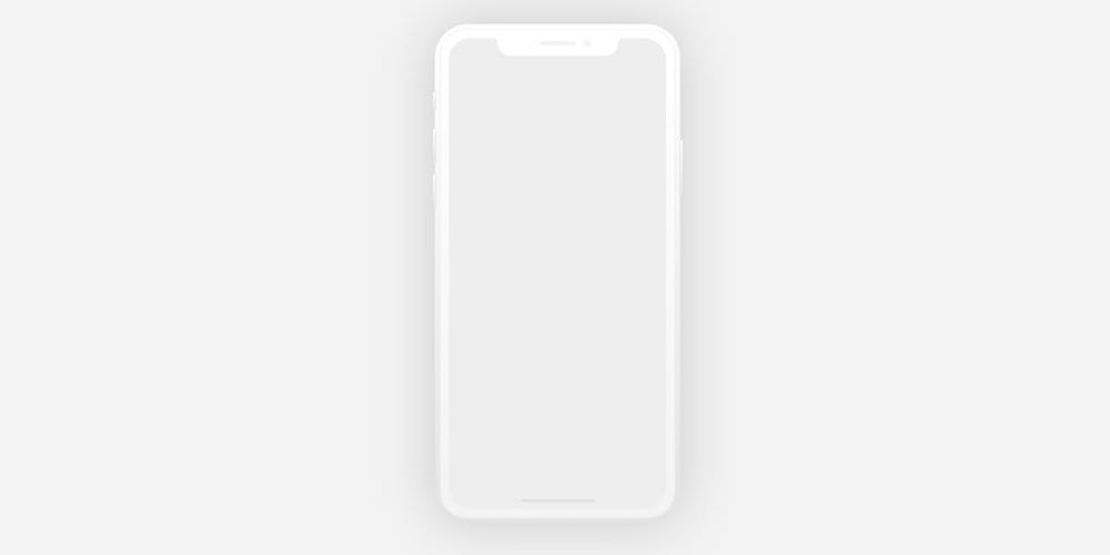 iPhone X Mockup for XD