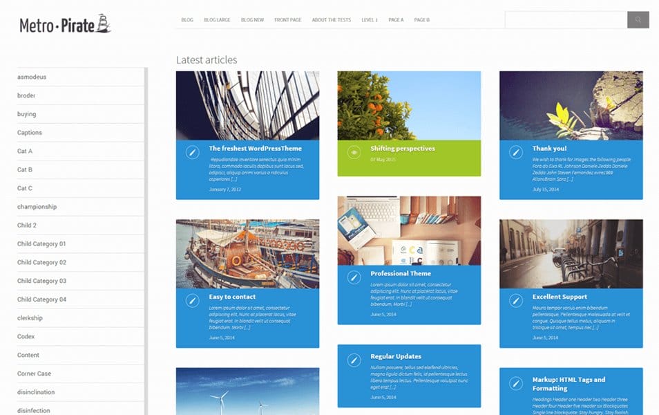 25+ Best Free Masonry Grid Style WordPress Themes 2022 9 metro-pirate