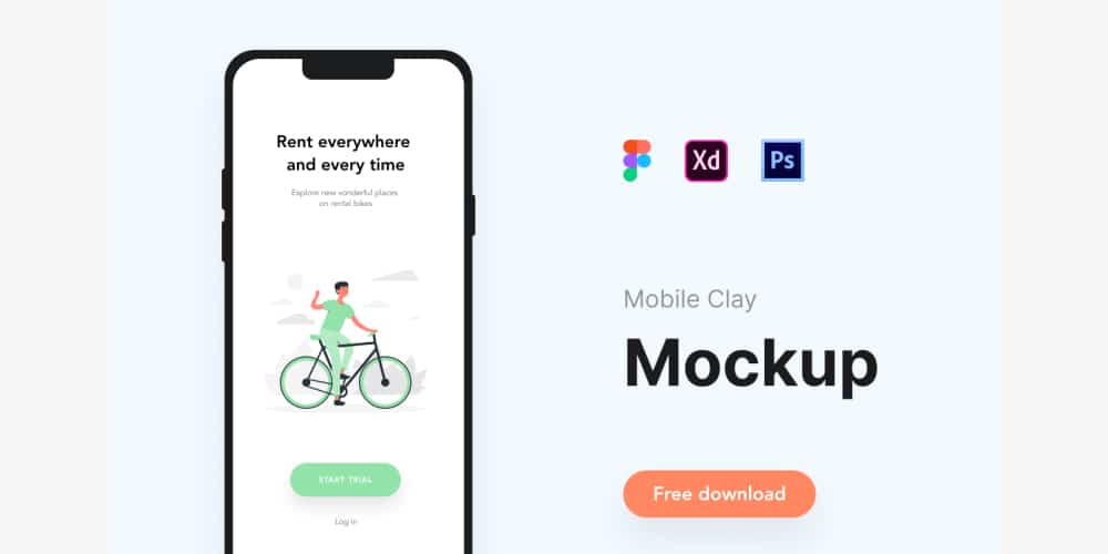 Mobile Clay Mockup