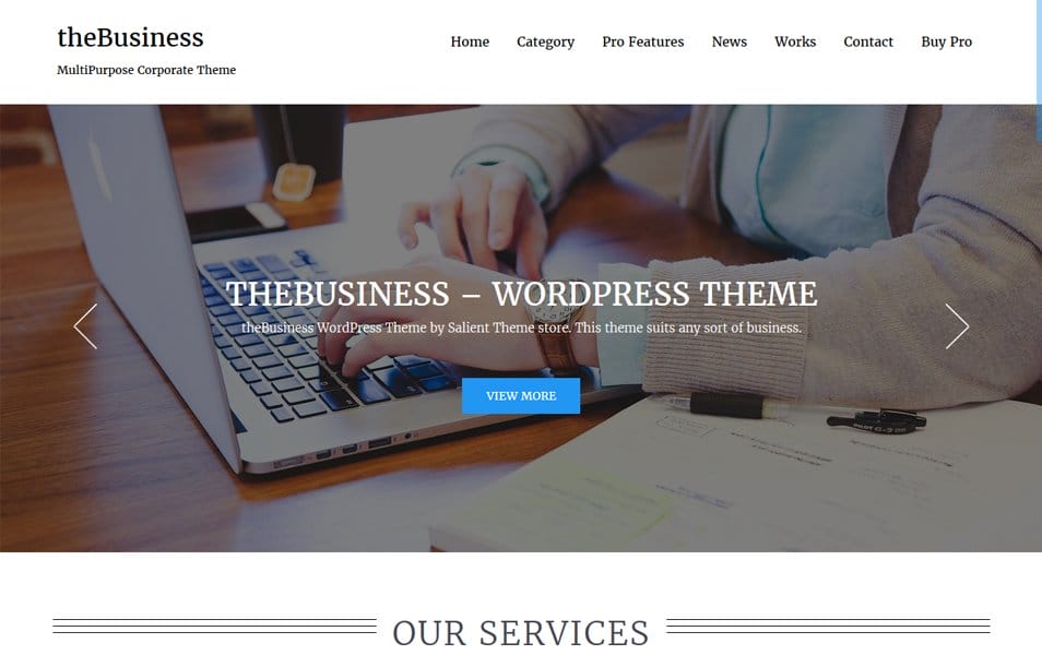 theBusiness Responsive WordPress Theme
