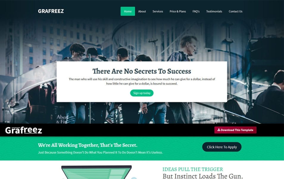 Aqua – Bootstrap 4 Business Landing Page Template