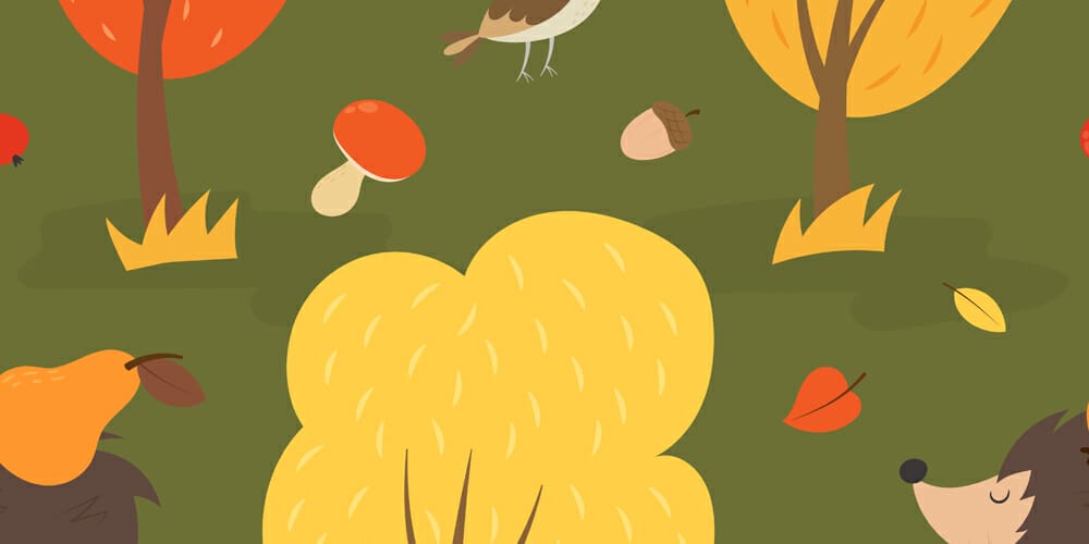 Autumn Forest Seamless Pattern