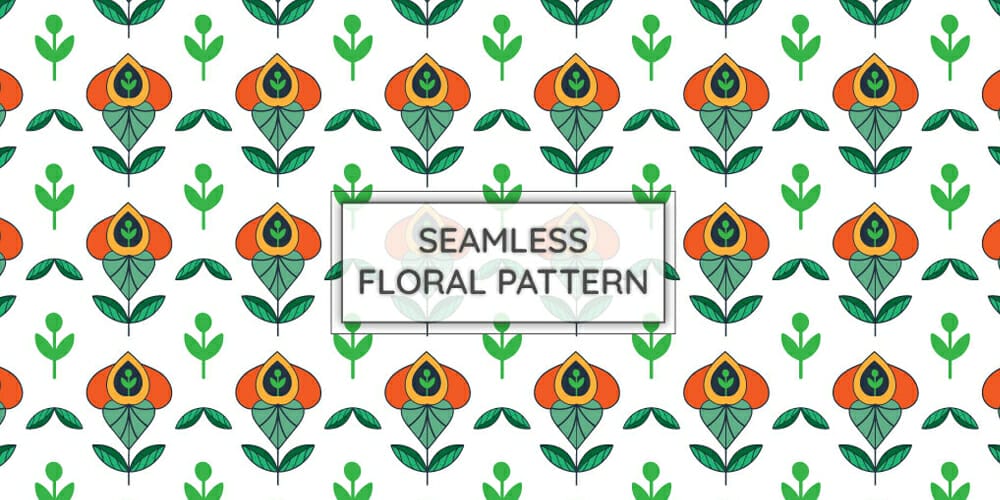 Boho Seamless Floral Vector Pattern