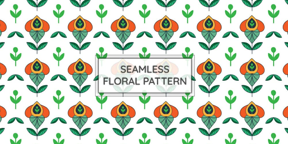 Boho Seamless Floral Vector Pattern