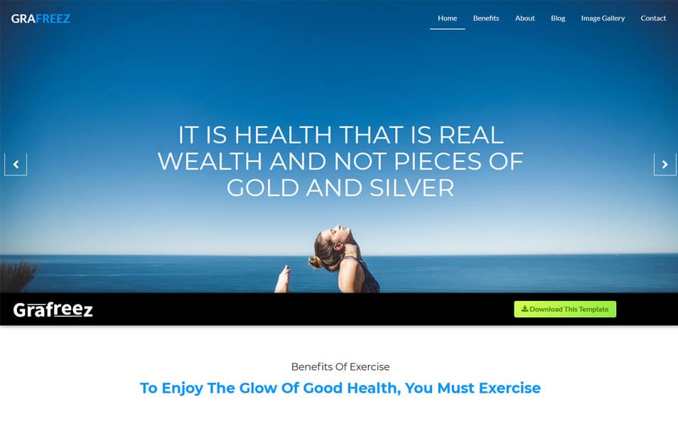 Burnout – Bootstrap 4 Fitness Website Template