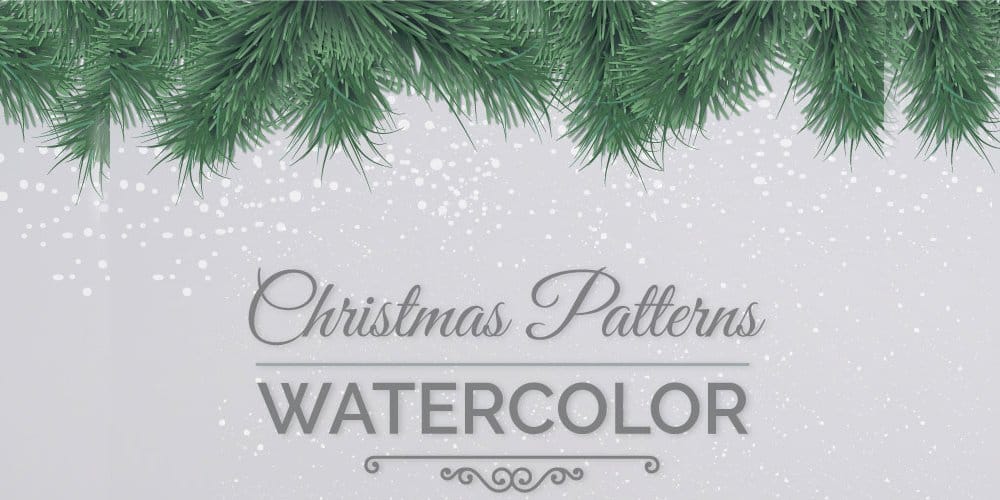 Christmas Patterns in Watercolor