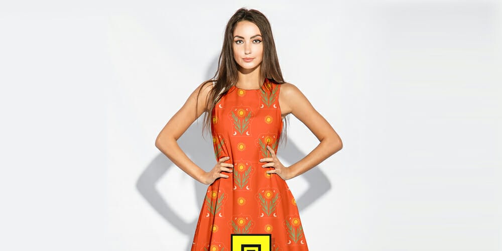 Editable Block Repeat Artistic Pattern