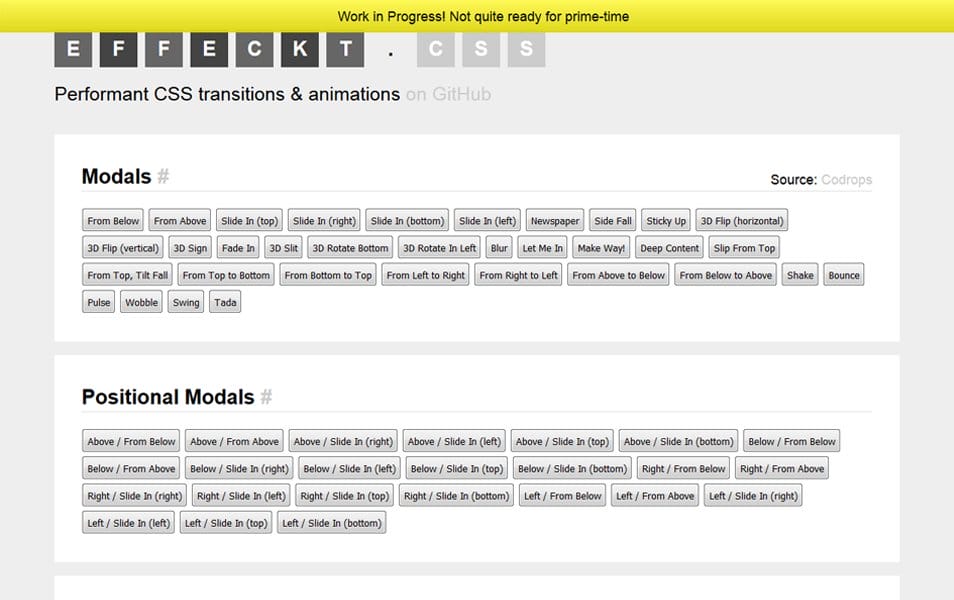 25+ CSS Animation Libraries 2022 19 Effeckt.css