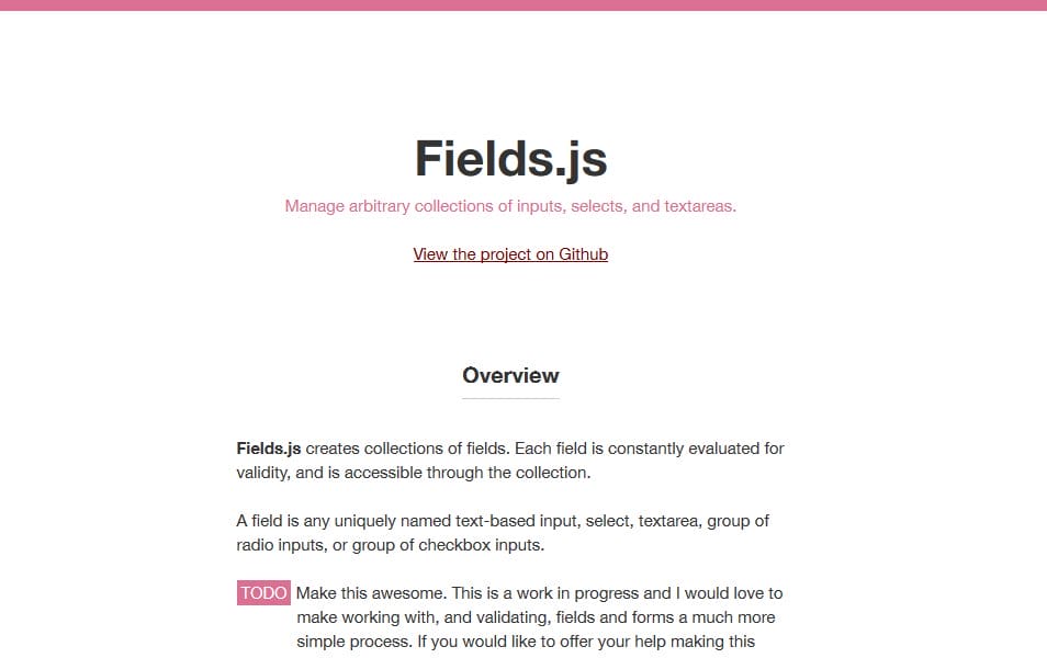 Fields.js