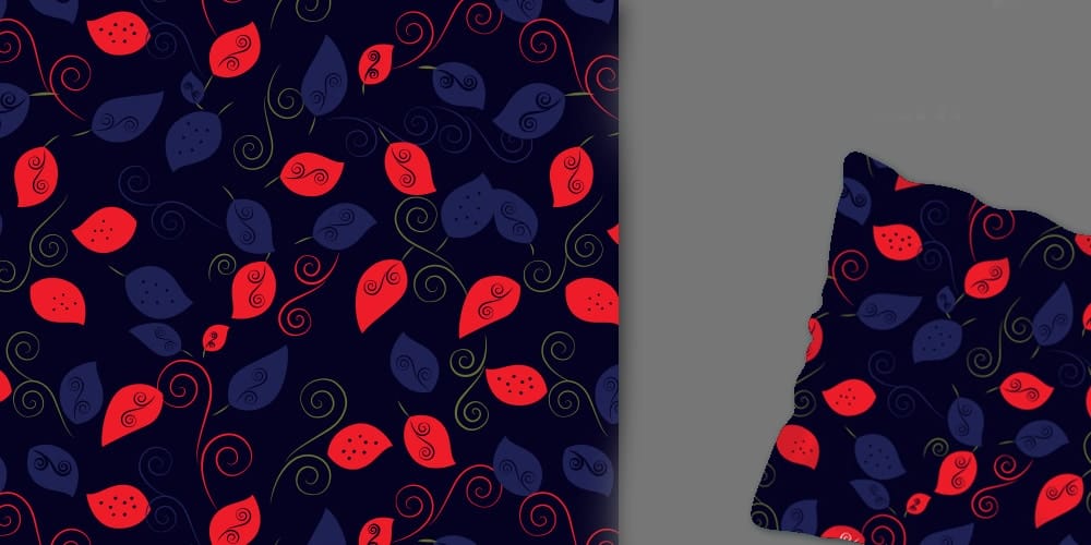 Free Color Pattern with Leaf elements