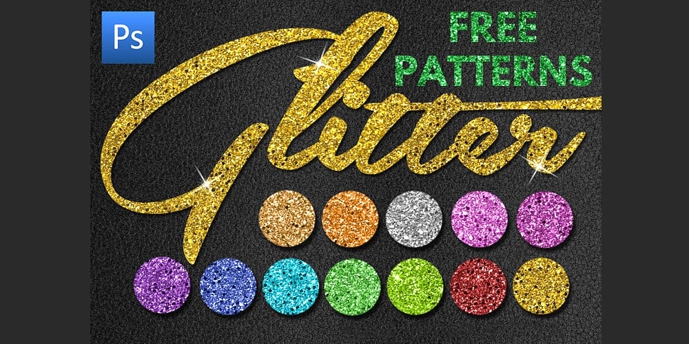 Free Glitter Patterns for Photoshop