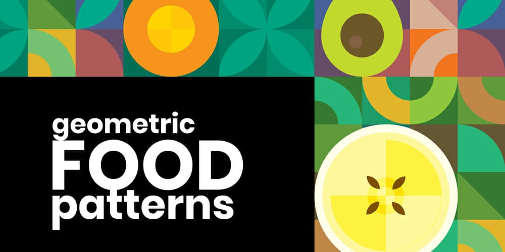 Geometric food patterns