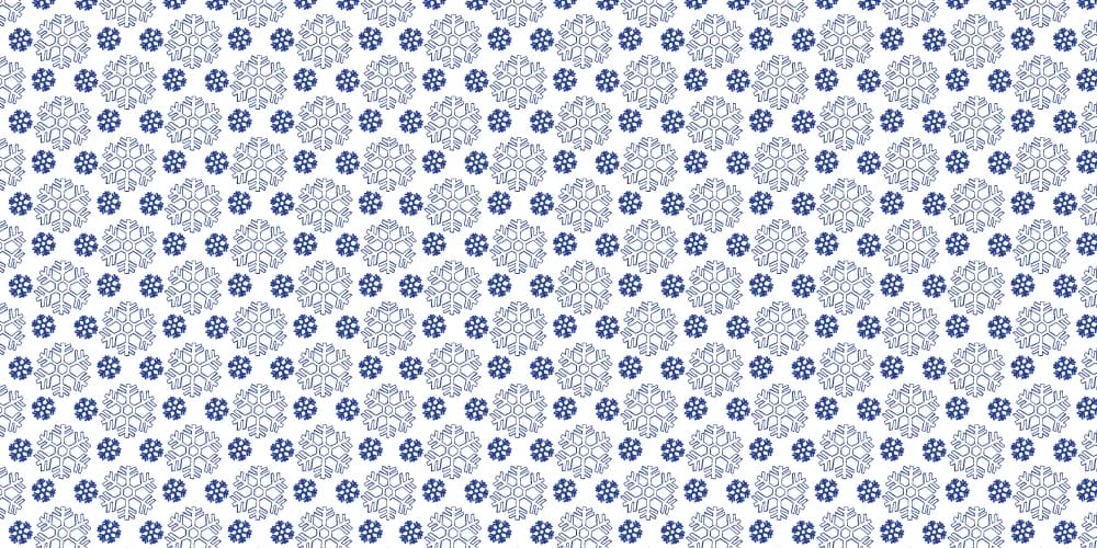 Hand Drawn Seamless Snowflake Pattern