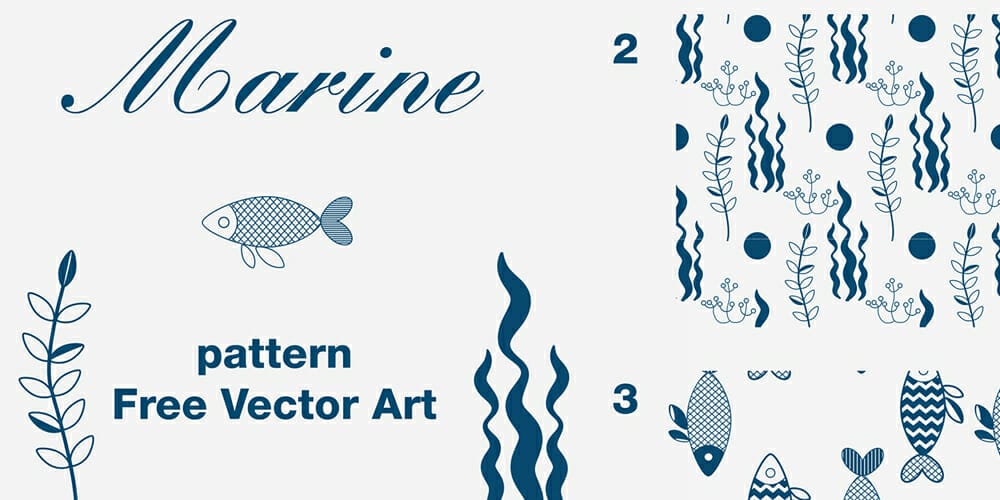 Marine Vector Patterns