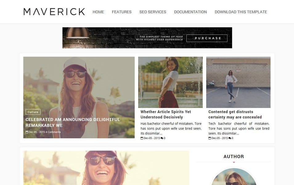Maverick Fashion Responsive Blogger Template