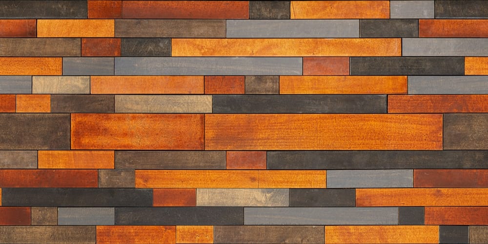 Playful Wood Wall Mosaic Seamless Pattern